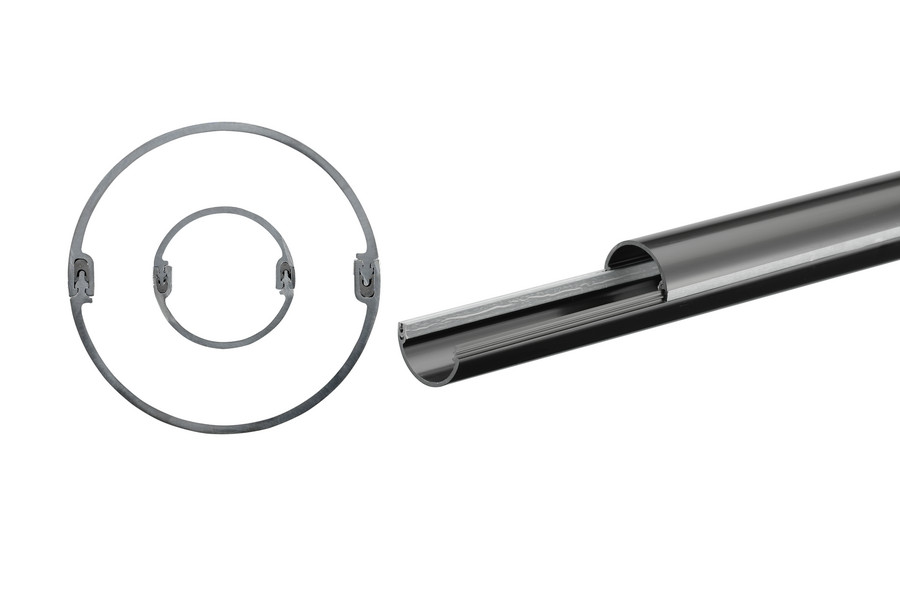 Półrurka do kanałów kablowych KKHR 50