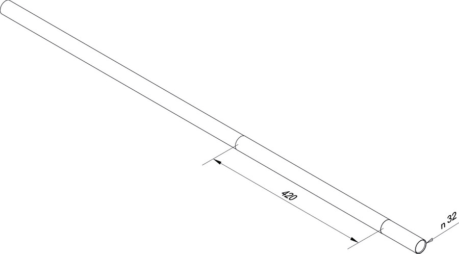Rury osłonowe piaskowane 32x1200