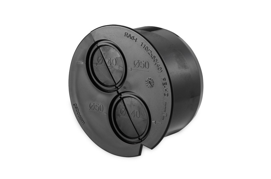 Adapter do rur dzielonych RAd-t do stosowania w gniazdach.