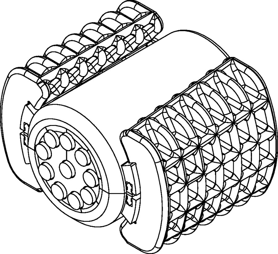 Uszczelnienia dwudzielne mikrorur EZA-t 40 10x7