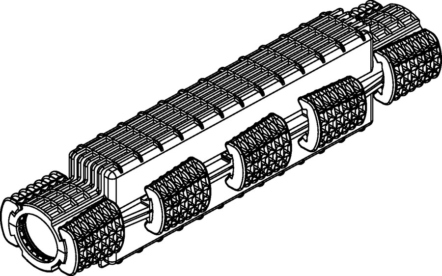 Złacza proste wiązek speedpipe bundle ground SRV-M